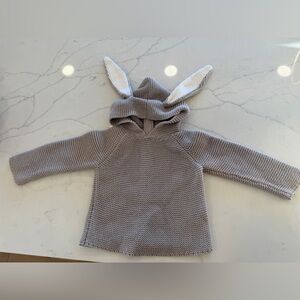 Oeuf baby NY bunny tan grey sweater 12 months